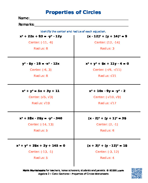 Free Algebra 2 Worksheets For Homeschoolers Students Parents And Teachers