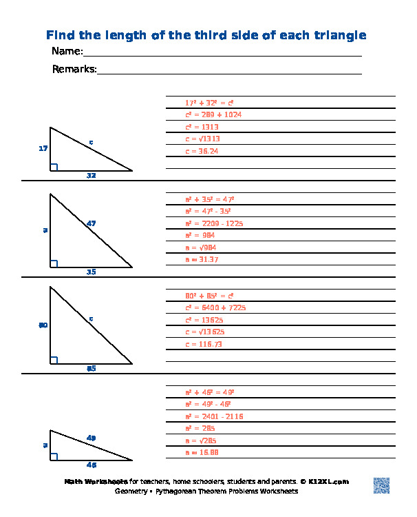 Pythagorean Theorem