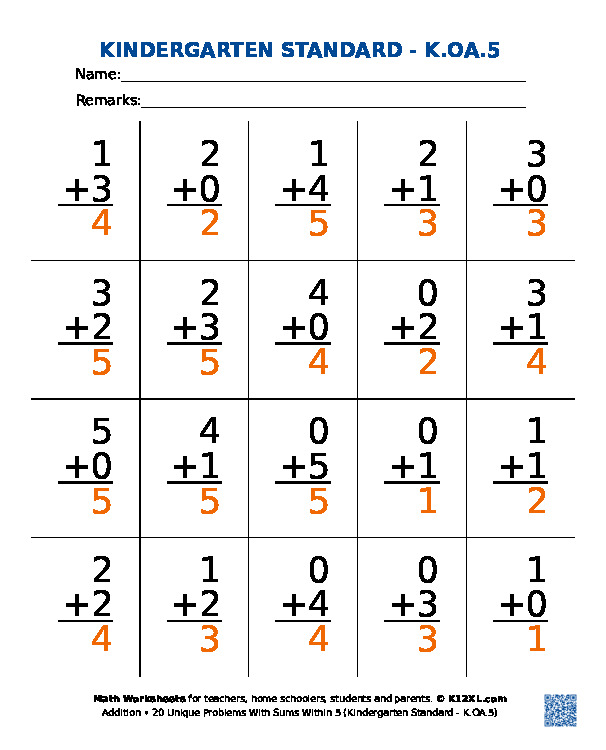 free addition interactive worksheets for homeschoolers students parents and teachers